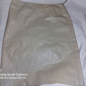 Theory Leather pencil skirt